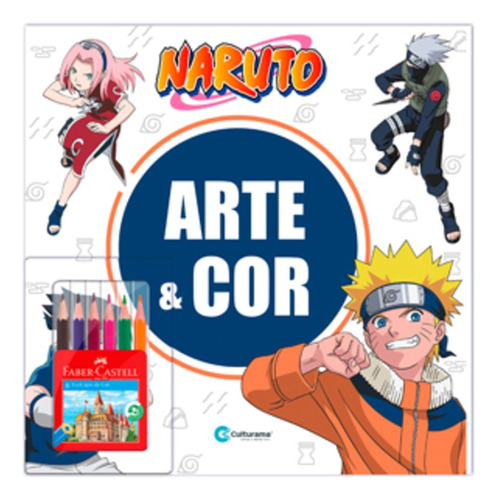 Livro Infantil Arte E Cor Desenhos Colorir Naruto Culturama